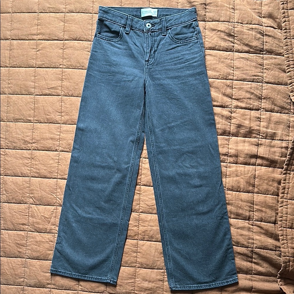 Girl’s Abercrombie High Rise Ultra Wide Leg Jeans